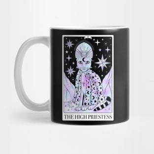 The High Priestess Tarot Card As A Cat Coloured Mug